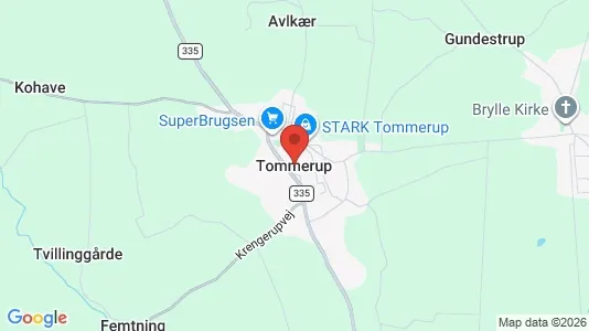 Huse til salg i Tommerup - Foto fra Google Street View