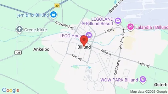 Huse til salg i Billund - Foto fra Google Street View