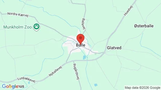 Huse til salg i Balle - kort over placeringen
