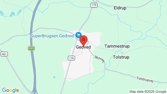Huse til salg i Gedved - Foto fra Google Street View