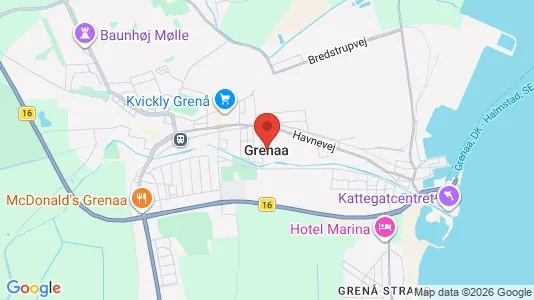 Huse til salg i Grenaa - Foto fra Google Street View