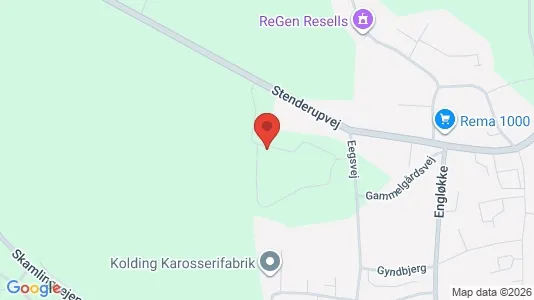 Lejligheder til leje i Kolding - kort over placeringen