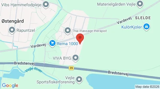 Lejligheder til salg i Vejle Centrum - kort over placeringen