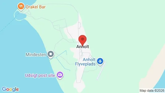 Huse til salg i Anholt - kort over placeringen