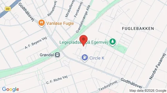 Lejligheder til salg i Frederiksberg - kort over placeringen