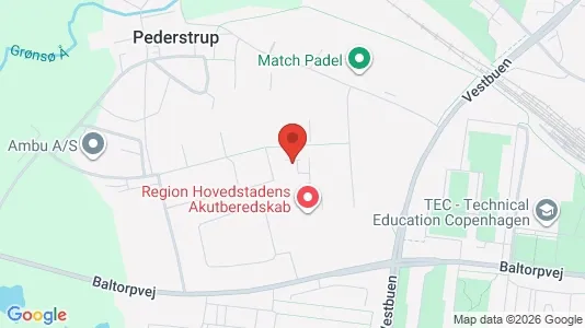 Lejligheder til leje i Ballerup - kort over placeringen