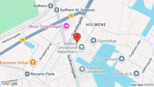 Lejligheder til leje i København SV - kort over placeringen