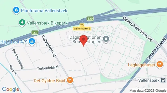 Lejligheder til leje i Vallensbæk Strand - kort over placeringen