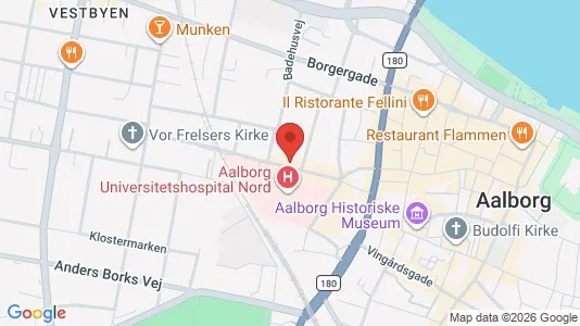 Lejligheder til leje i Aalborg Centrum - kort over placeringen