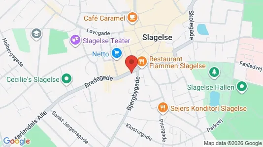 Lejligheder til leje i Slagelse - kort over placeringen