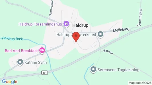 Andelsboliger til salg i Horsens - kort over placeringen