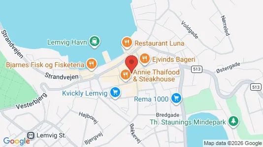 Lejligheder til salg i Lemvig - kort over placeringen