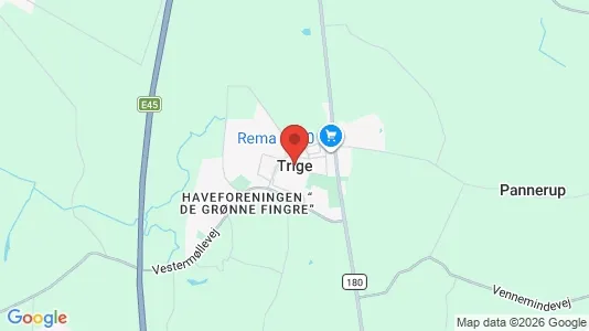 Huse til salg i Trige - kort over placeringen