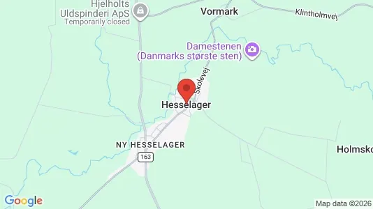 Huse til salg i Hesselager - kort over placeringen
