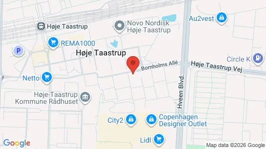 Lejligheder til leje i Taastrup - kort over placeringen