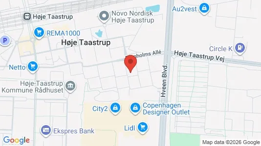 Lejligheder til leje i Taastrup - kort over placeringen