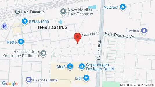Lejligheder til leje i Taastrup - kort over placeringen