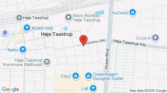 Lejligheder til leje i Taastrup - kort over placeringen