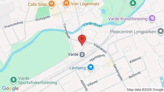 Lejligheder til leje i Varde - kort over placeringen