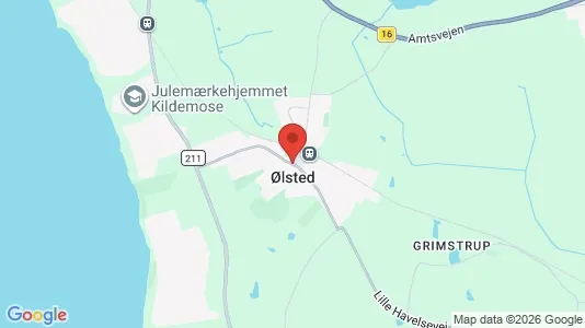 Sommerhuse til salg i Ølsted - kort over placeringen