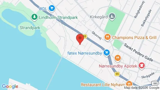 Lejligheder til leje i Nørresundby - kort over placeringen