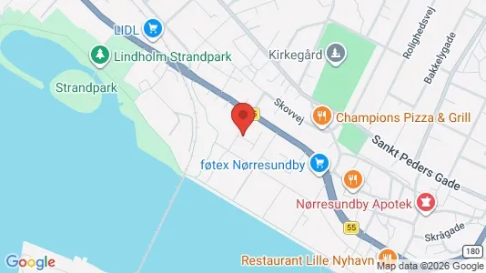 Lejligheder til leje i Nørresundby - kort over placeringen