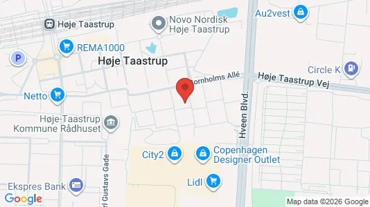 Lejligheder til leje i Taastrup - kort over placeringen