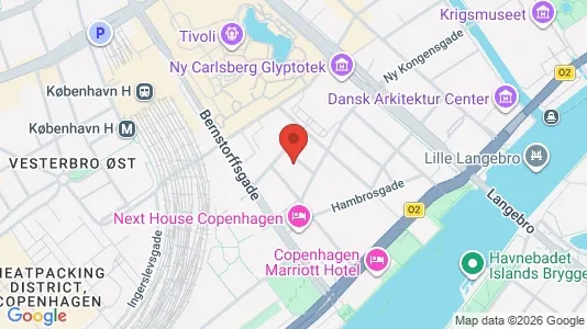 Lejligheder til salg i Vesterbro - kort over placeringen