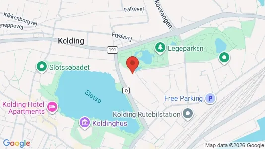 Lejligheder til leje i Kolding - kort over placeringen