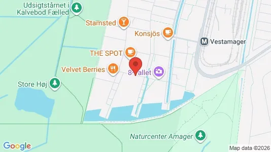 Lejligheder til leje i København S - kort over placeringen