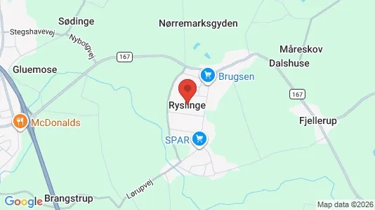 Lejligheder til leje i Ryslinge - Foto fra Google Street View