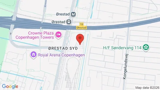 Lejligheder til leje i København S - kort over placeringen