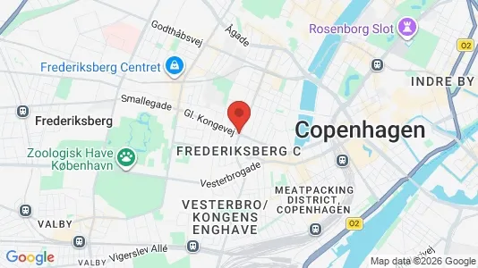 Lejligheder til salg i Frederiksberg C - kort over placeringen