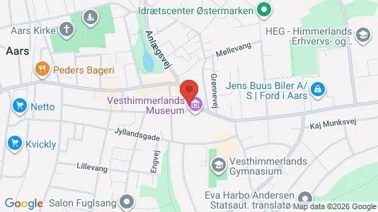 Lejligheder til leje i Aars - kort over placeringen