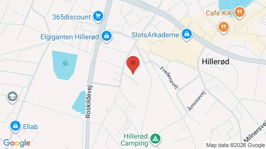 Lejligheder til leje i Hillerød - kort over placeringen