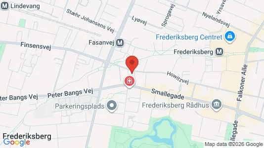 Lejligheder til salg i Frederiksberg - kort over placeringen