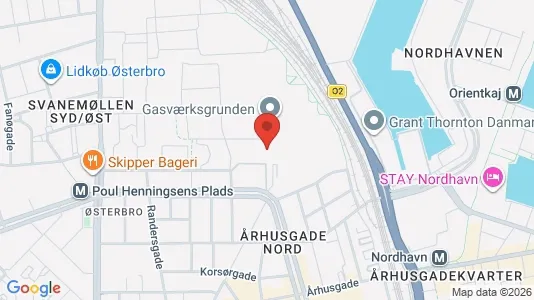 Lejligheder til leje i Østerbro - kort over placeringen