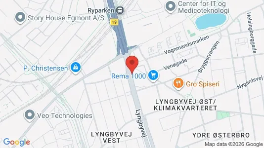 Lejligheder til salg i Østerbro - kort over placeringen