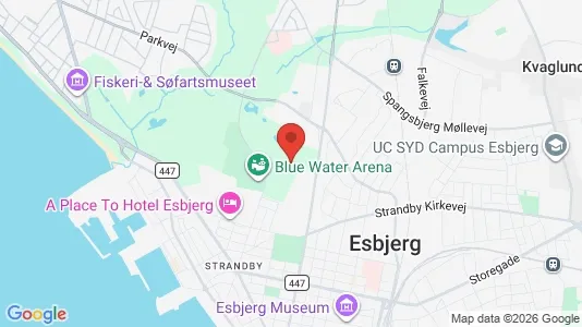 Huse til salg i Esbjerg Centrum - kort over placeringen