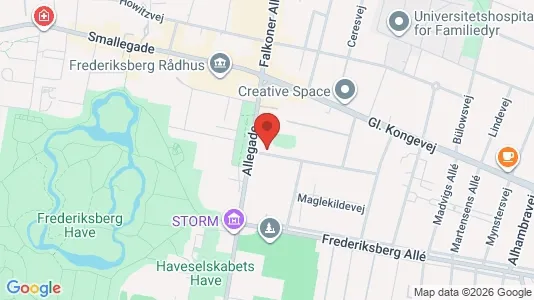 Lejligheder til salg i Frederiksberg C - kort over placeringen