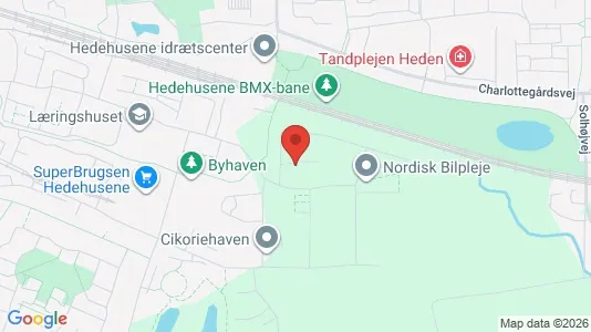 Lejligheder til leje i Hedehusene - kort over placeringen
