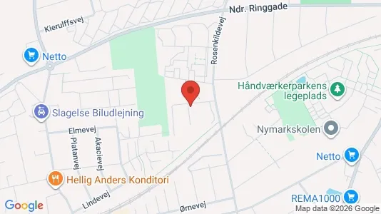 Lejligheder til leje i Slagelse - kort over placeringen