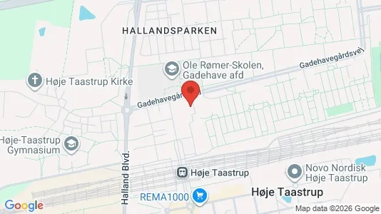 Lejligheder til leje i Taastrup - kort over placeringen