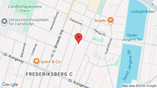 Lejligheder til salg i Frederiksberg C - kort over placeringen