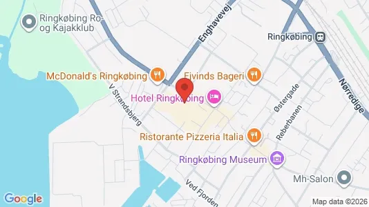 Lejligheder til leje i Ringkøbing - kort over placeringen