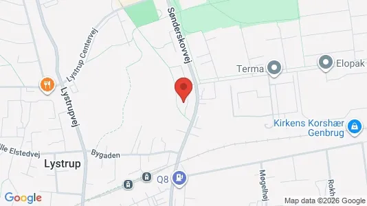 Lejligheder til salg i Lystrup - kort over placeringen