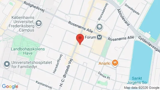Lejligheder til salg i Frederiksberg C - kort over placeringen