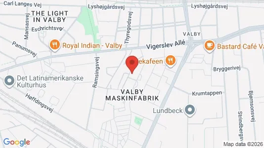 Lejligheder til salg i Valby - kort over placeringen