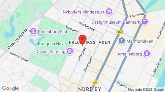 Lejligheder til salg i København K - kort over placeringen