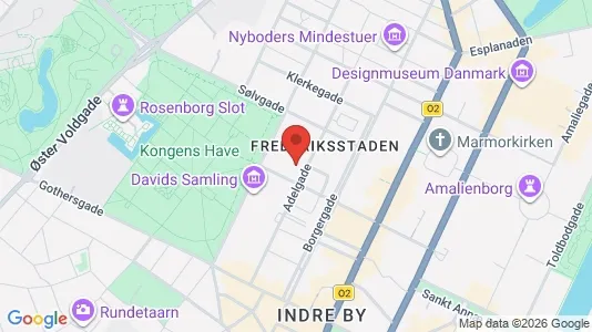 Lejligheder til salg i København K - kort over placeringen